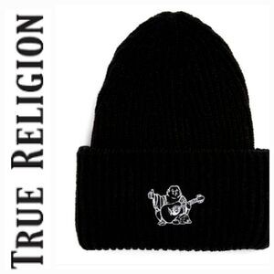 True Religion Buddha Logo Flip Beanie‎